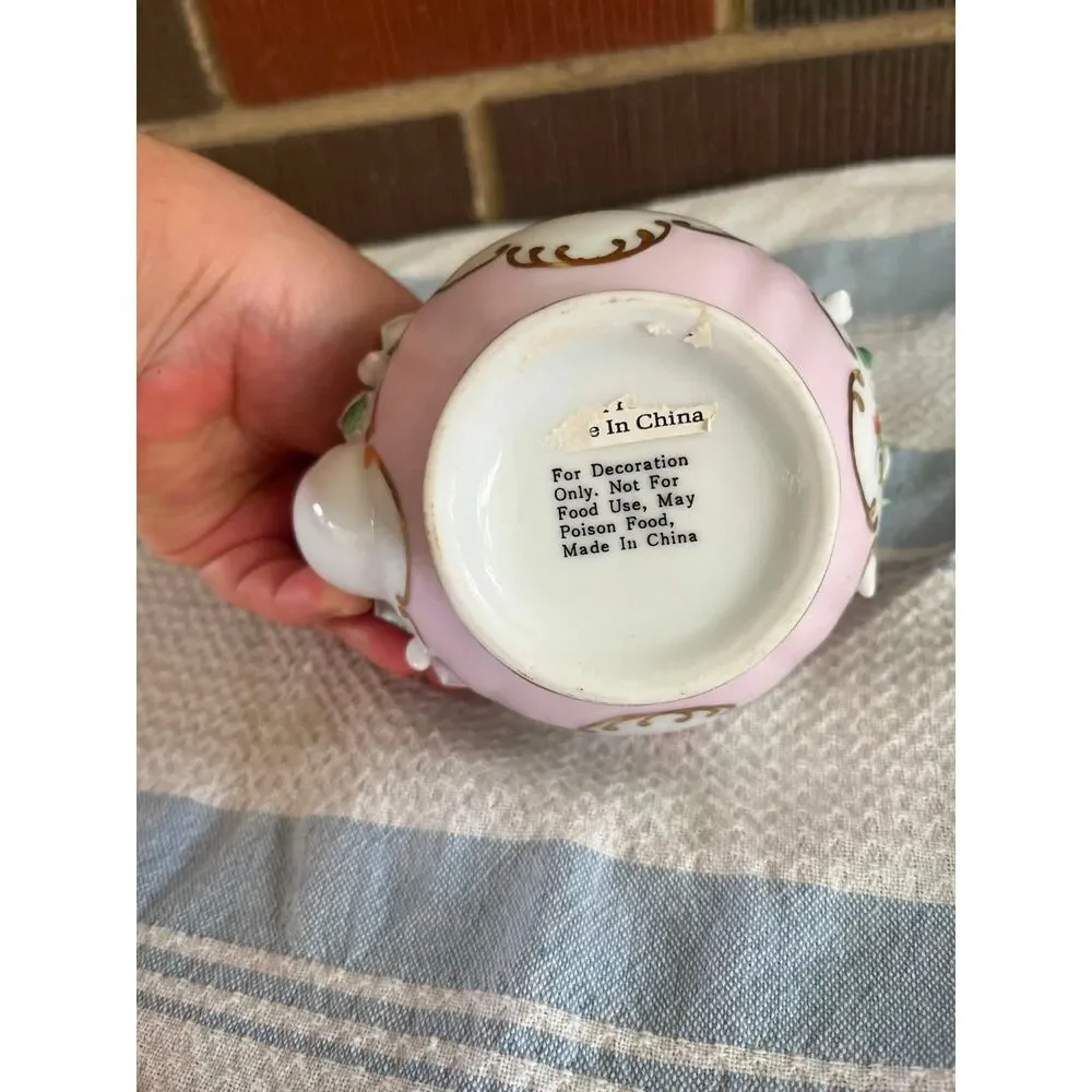small rose tea pot